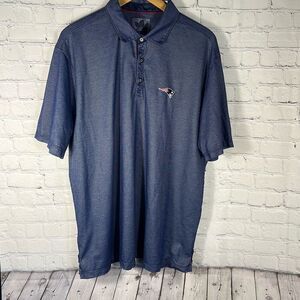 Tommy Bahama Football New England. Patriots Men’s Blue Polo Shirt Size XL